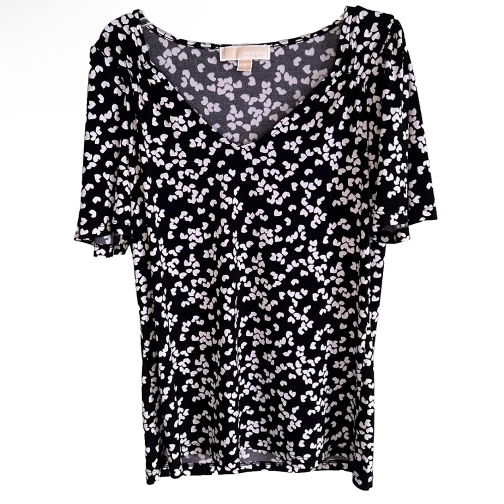 Small Michael Kors Black and White Blouse